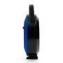 Edm Enrouleur de câble 10m 3G1mm² 4 prises Schuko avec protection thermique - bleu/noir