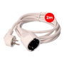 EDM Product Câble de Rallonge 23201 Blanc 2 m