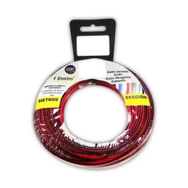 Edm Carrete cable paralelo 2x0,75mm rojo/negro 5m (audio) de 5m rouge/noir