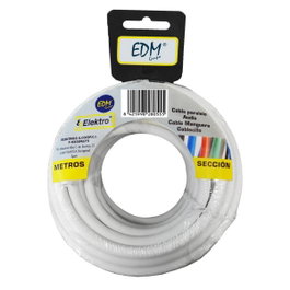 Edm Carrete manguera plana 2 x 1,50 mm² blanche, 25 m