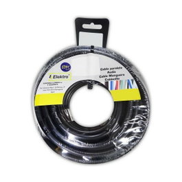 Edm Enrouleur de câble tubulaire H05VV-F 3 G 1,00 mm² noir, 15 m