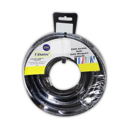 Edm Carrete manguera tubular H05VV-F 3 G 1,00 mm² noir, 20 m