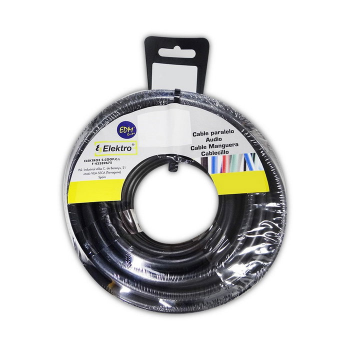 Câble EDM 28601 Noir 6 mm 25 m Câble EDM 28601 Noir 6 mm 25 m