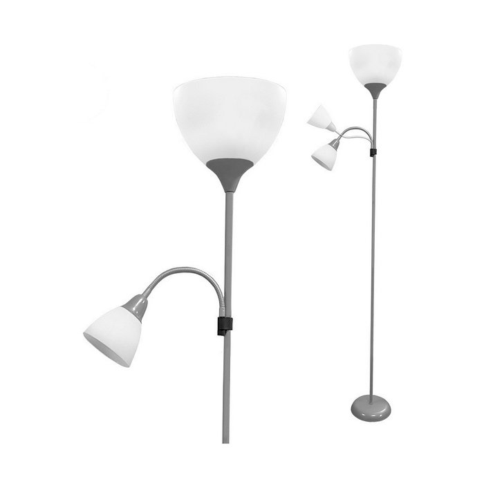 Lampadaire EDM 30010 Boston Argenté 60 W 220-240 V 176 cm Lampadaire EDM 30010 Boston Argenté 60 W 220-240 V 176 cm