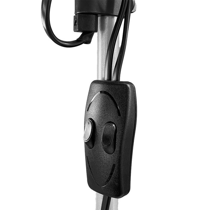 Edm Boston Lampe à Pied Argentée avec Lecteur E27 60W et E14 40W Hauteur 176 cm Métal Edm Boston Lampe à Pied Argentée avec Lecteur E27 60W et E14 40W Hauteur 176 cm Métal