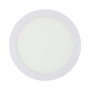 Edm Downlight LED Surfaces Rond Blanc 20W 1500lm 4000K Lumière du Jour Ø 22 x 3 cm