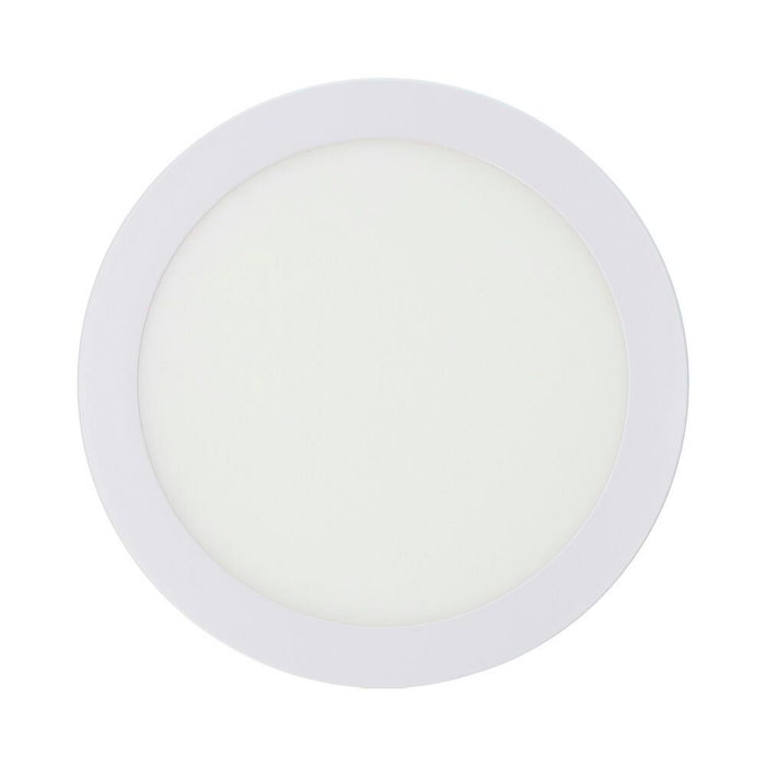 Edm Downlight LED Surface Blanc 20W 1500lm 6400K Lumière Froide Ø22x3,5cm IP20