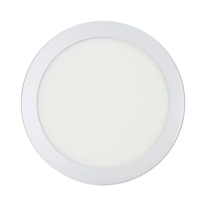 Edm Downlight LED Surface Rond Chromé 20 W 1500 lm 6400 K Lumière Froide Ø 22 x 3 cm