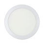 Edm Downlight LED Surface Rond Chromé 20 W 1500 lm 6400 K Lumière Froide Ø 22 x 3 cm