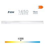Edm Reglette LED 18W 4000K Lumière du Jour 1650lm 113,8x2,5x3,6cm Blanc