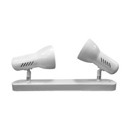 Edm Galaxy Barre de spots 2 éléments blanc 60 W E27
