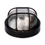 Edm Applique ronde Tarragona IP54 1xE27 40W Ø18,5 x 10,4 cm Noir