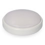 Edm Aplique LED circulaire 18W 4000K lumière du jour 1950lm IP54 Ø21 x 5,7 cm