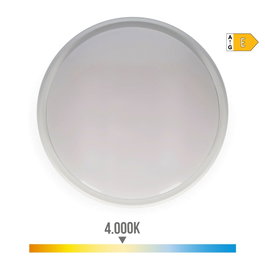 Edm Aplique LED circulaire 18W 4000K lumière du jour 1950lm IP54 Ø21 x 5,7 cm
