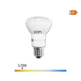 Edm Ampoule LED Réflecteur R63 E27 7W 600lm 3200K Lumière Chaude Ø6.3x10.2cm Classe Énergétique F