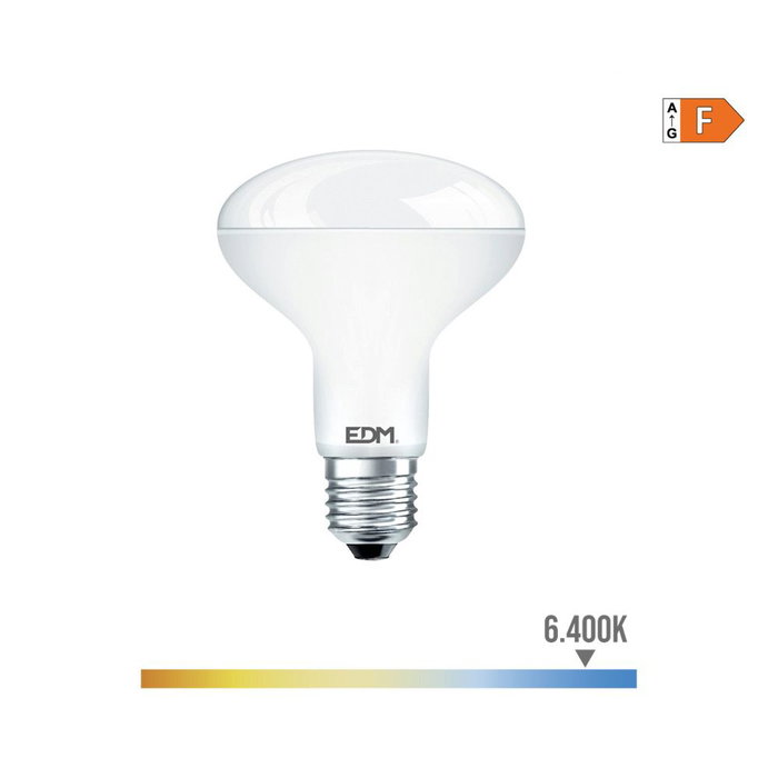 Lampe LED EDM 35484 F 60 W 10 W E27 810 Lm Ø 7,9 x 11 cm Réflecteur (6400 K) Lampe LED EDM 35484 F 60 W 10 W E27 810 Lm Ø 7,9 x 11 cm Réflecteur (6400 K)