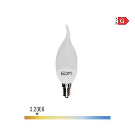 Edm Ampoule LED Bougie E14 5W 400lm Lumière Chaude