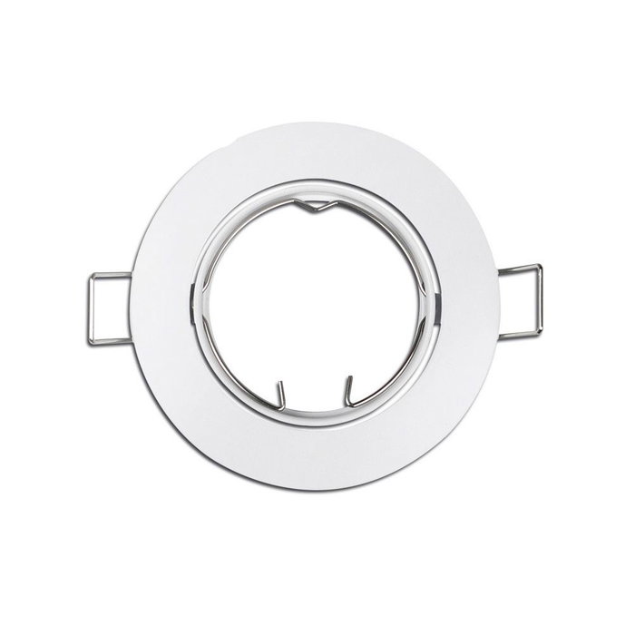 Edm Anneau halogène métallique oscillant blanc Ø 8,4 cm Edm Anneau halogène métallique oscillant blanc Ø 8,4 cm