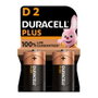 Duracell Plus Power Pile alcaline LR20 1,5V Blister 2 unités Ø34,2 x 61,5 mm