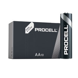 Duracell Procell Pile Alcaline AA LR06 1,5V Lot de 10 Ø14,5x50,5 mm