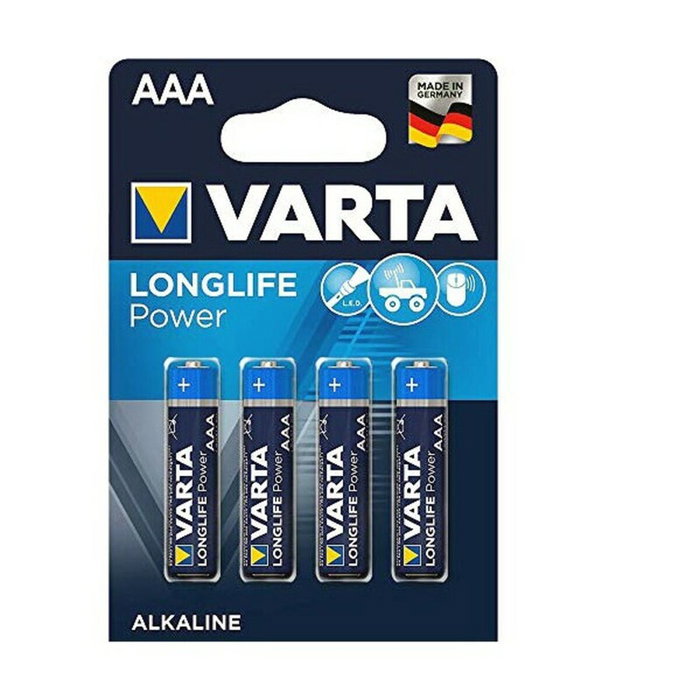 Varta Longlife Power AAA LR03, pack de 4 piles alcalines