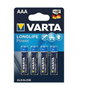 Varta Longlife Power AAA LR03, pack de 4 piles alcalines