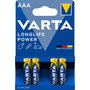 Varta Longlife Power AAA LR03, pack de 4 unités