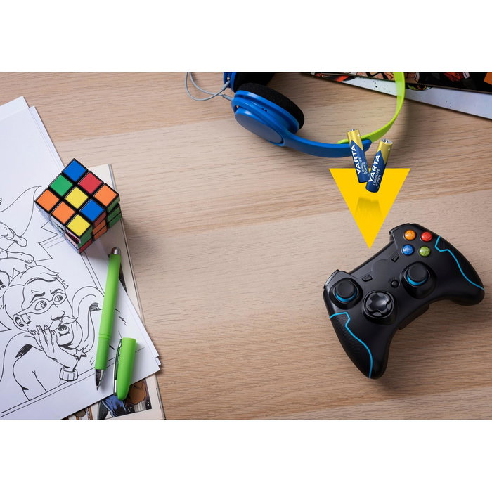 High Energy CS10 VAR04903 - Lot de 4 piles alcalines AAA haute performance pour télécommandes, jouets et appareils électroniques