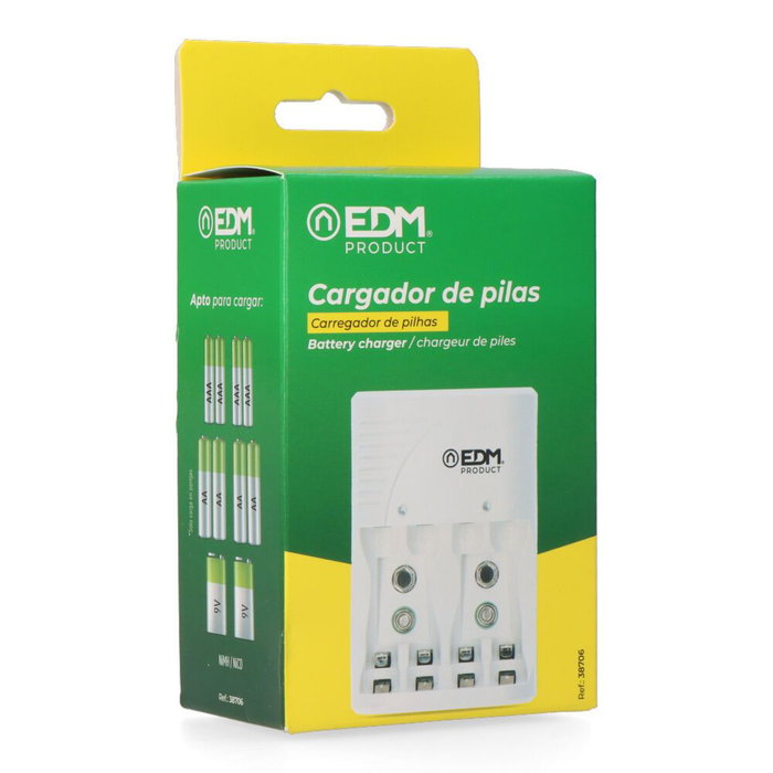 Chargeur de batterie EDM 38706 4 Batteries Chargeur de batterie EDM 38706 4 Batteries
