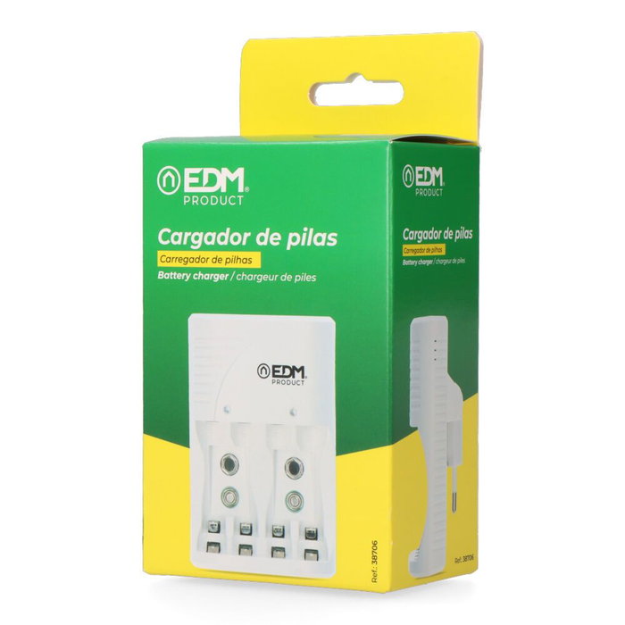 Chargeur de batterie EDM 38706 4 Batteries Chargeur de batterie EDM 38706 4 Batteries