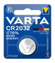 Varta 6032112401 Pile bouton lithium CR2032 220 mAh pour électronique (clés voiture, calculatrices)