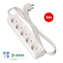 Rallonge 5 prises Schuko sans interrupteur EDM 41035 Schuko (3 m)