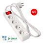 Rallonge 4 prises Schuko avec interrupteur EDM 41044 Schuko (3 m)