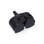 Edm Double prise en caoutchouc IP44 16A avec capuchons de protection T/TL 230V 3680W noir