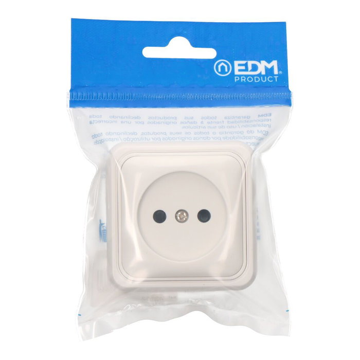 Edm Onsen Prise de Surface 16A 250V Blanc 63x63x30mm