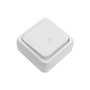 Edm Bouton-poussoir de surface série Onsen blanc 63 x 63 x 30 mm