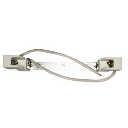 Porte-lampe halogène linéaire 78mm blanc en stéatite