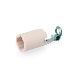 Solera Portalamparas vela corta porcelana e14 solera 479-j