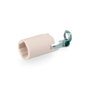 Solera Porte-lampe bougie courte en porcelaine E14 blanc