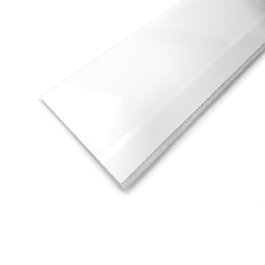 Geko Joint de bas de porte flexible blanc avec feutre 1 m