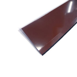 Geko Burlete sous porte flexible marron avec feutre 1 m