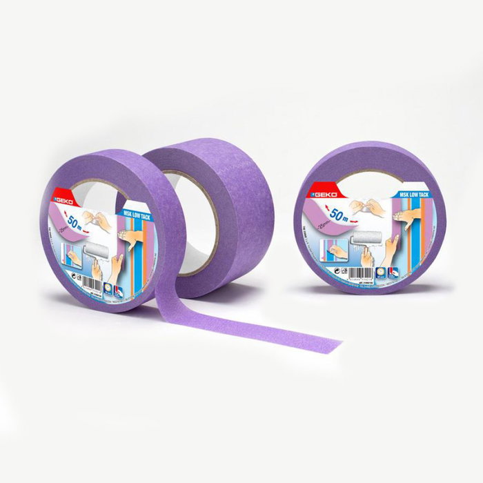 Ruban adhésif Geko Violet Papier 50 mm x 50 m Ruban adhésif Geko Violet Papier 50 mm x 50 m