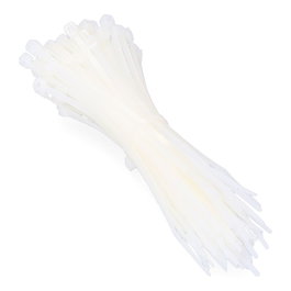 Edm Bridas en nylon de haute qualité, 100 x 2,5 mm, naturel, 100 pièces