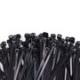 Edm Colliers de serrage en nylon noir 100 x 2,5 mm, 100 pièces