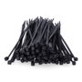 Edm Colliers de serrage en nylon noir 100 x 2,5 mm, 100 pièces