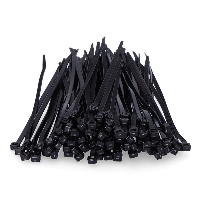 Edm Colliers de serrage en nylon noir 203 x 4,6 mm (100 pièces)