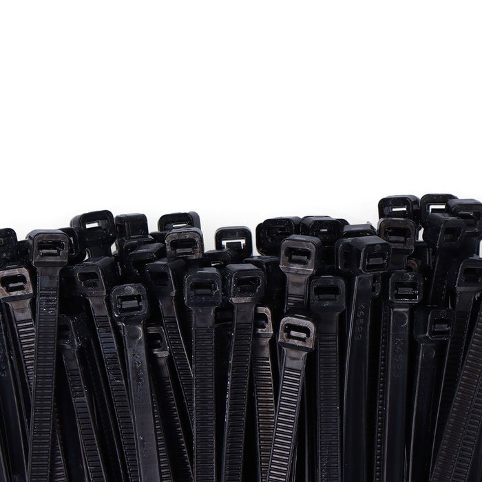 Edm Collier Rilsan Nylon Noir Résistant UV 300 x 7,6 mm Lot de 100