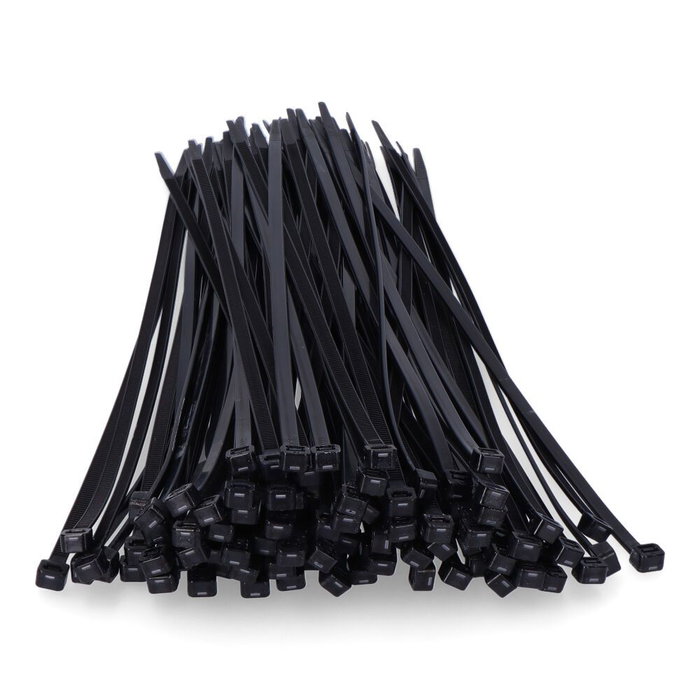 Edm Collier Rilsan Nylon Noir Résistant UV 300 x 7,6 mm Lot de 100