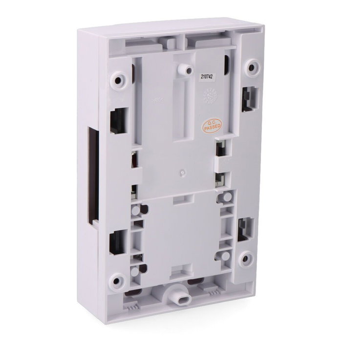 Edm Sonnette musicale Tajo 230V 80dB Blanc Protection contre courts-circuits PTC 170x105x49mm