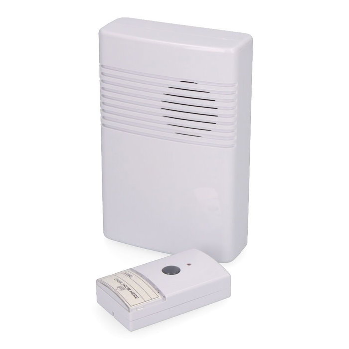 Edm Timbre musical sans fil Elba blanc 80 dB 50 m portée